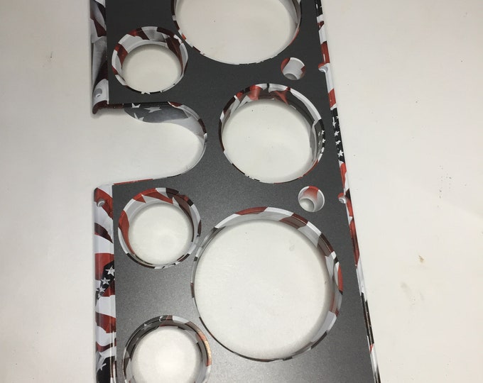 Custom Hydro Dipped  American Flag with overlay insert C10 GM Dash Bezzel 67-72