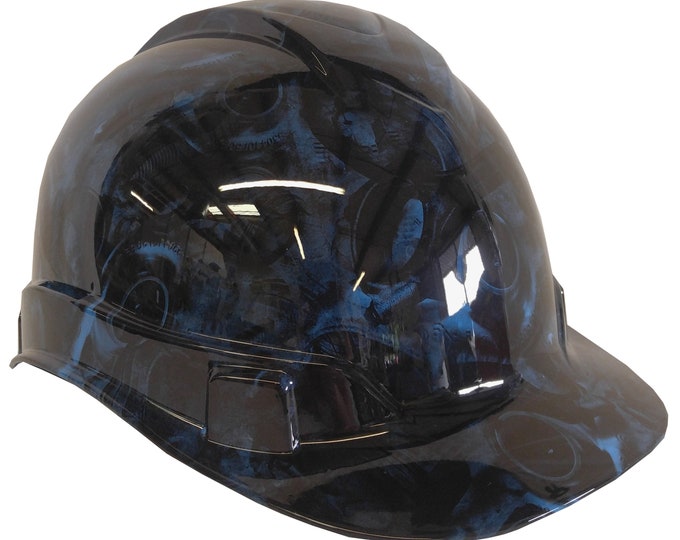 Custom Hard Hat Light Blue Turbos & Pistons Cap Style Ridgeline