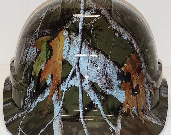 Hydro Dip Hard Hats Green Vista Camo Pyramex Ridgeline Protective Helmet