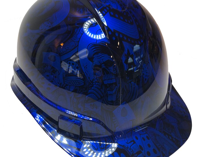 Custom Hydro Dipped Ridgeline Cap Style Blue Kandy Gambler