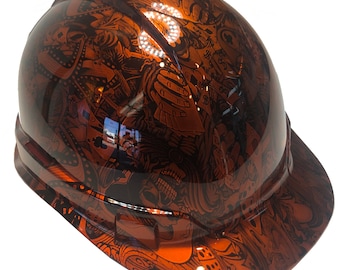 Custom Hydro Dipped Ridgeline Cap Style Orange Kandy Gambler