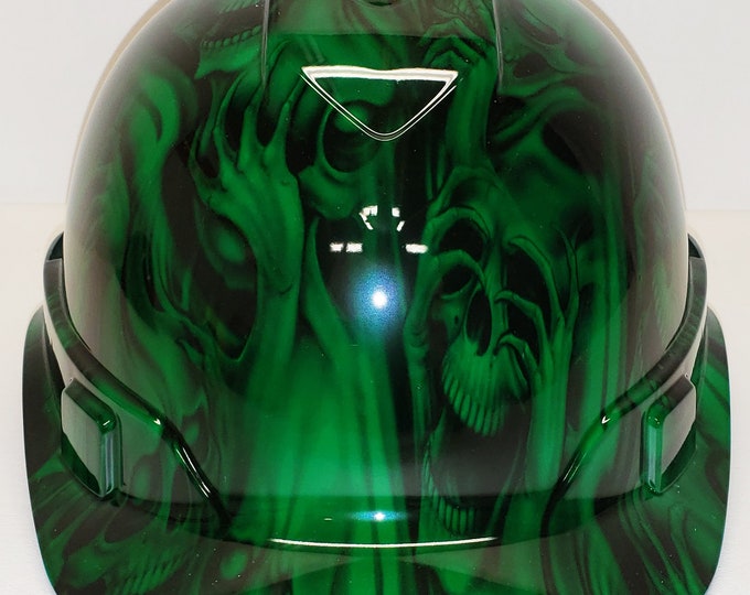Hydro Dip Hard Hat Kandy Green No Evil Pyramex Ridgeline Protective Helmet