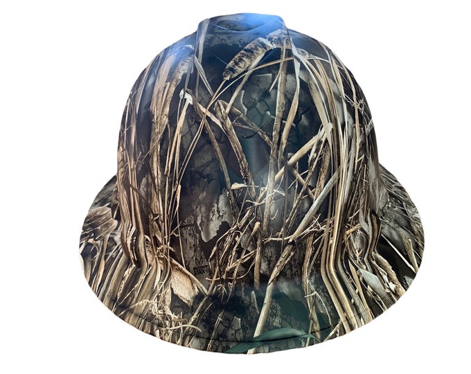 Hydro Dipped Hard Hat Ridgeline Full Brim Custom Realtree Max-7