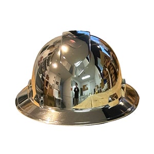 Custom Ridgeline Full Brim Hard Hat Vented Chrome