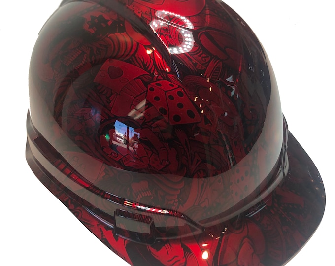 Custom Hydro Dipped Ridgeline Cap Style Red Kandy Gambler