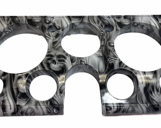 Custom Hydro Dipped No Evil Skulls C10 GM Dash Bezzel 67-72