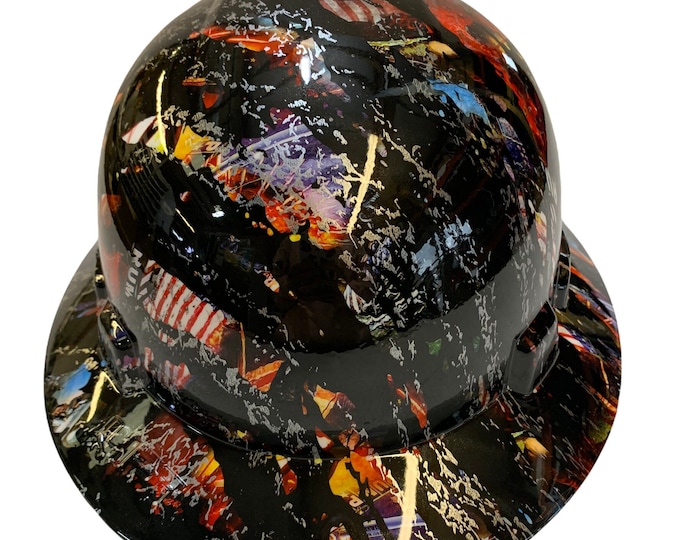 Hydro Dip Trump Splash Lift Briggs HBFC-7G Full Brim Vented Hard Hat