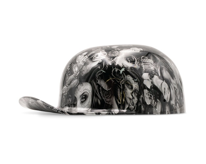 Custom White Chicana Doughboy Mikes Pro Lid novelty helmet