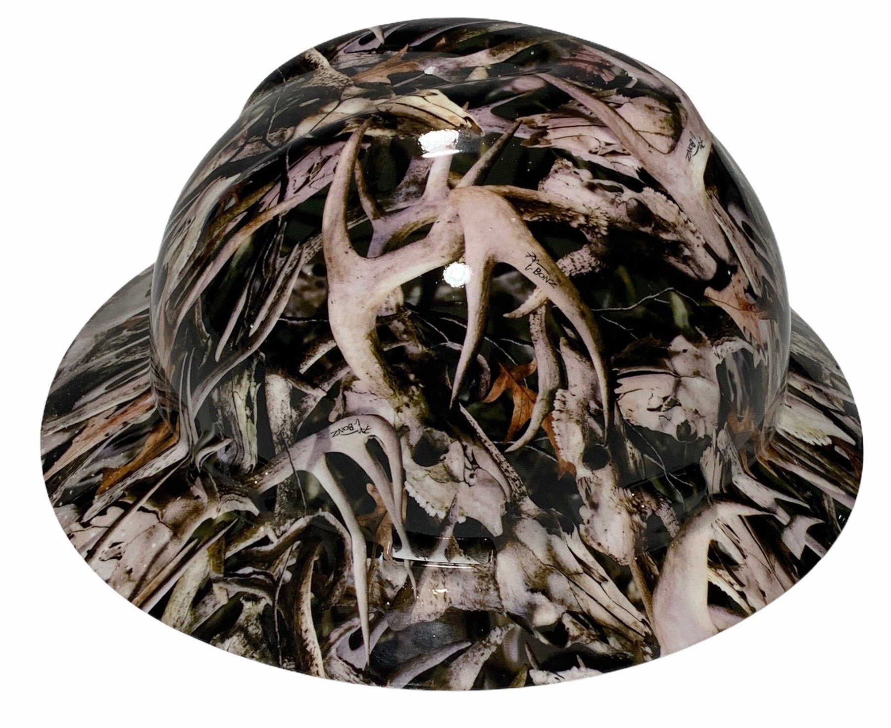 Custom Hydro Dipped Full Brim Hard Hat - POW/MIA Carolina Camo Woods - Pyramex
