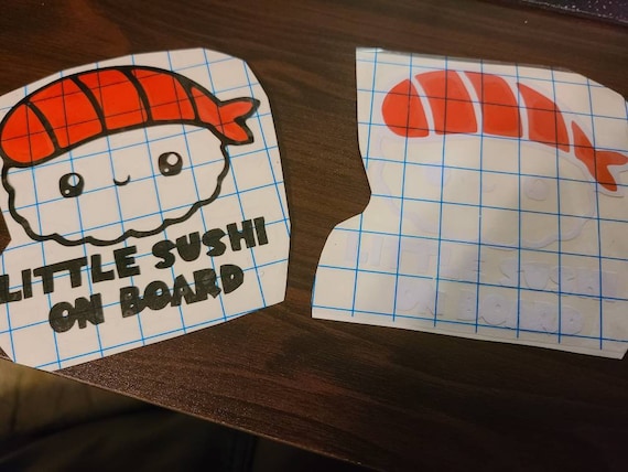Little Sushi On Board Baby on Board car decal sticker vinyl