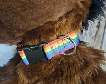 Pride Flag Nylon Collar