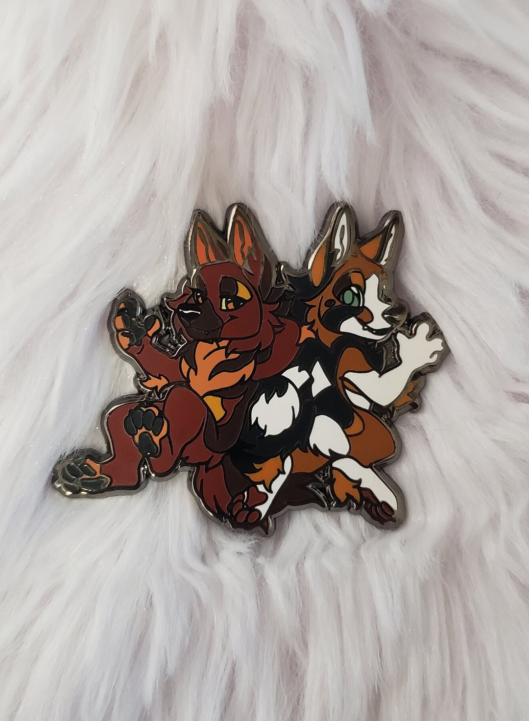 Ruff and Ino Enamel Pin - Etsy