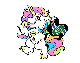 Pony Pride Unicorn Enamel Pin