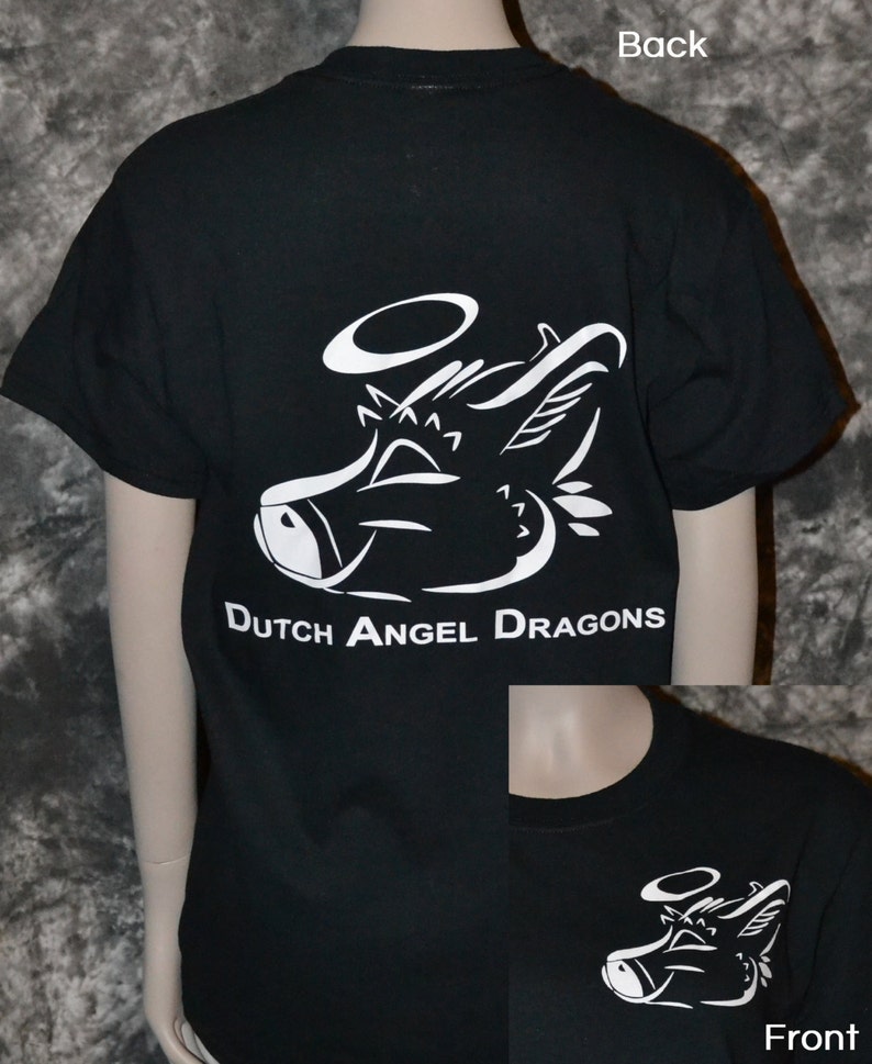 Dutch Angel Dragon 2 sided Tshirt image 1