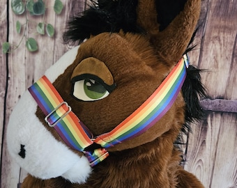 Pride Flag Nylon Muzzle Harness