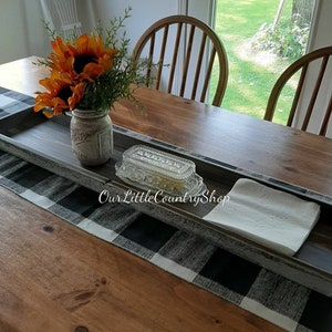 Farmhouse centerpiece box, DECOR not included, Rustic table decor, Farmhouse centerpiece tray, Fall centerpiece, Christmas centerpiece