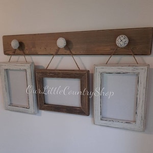 Rustic 5X7 picture frame set, Horizontal & Vertical combo, Farmhouse picture frame set, Wall decor