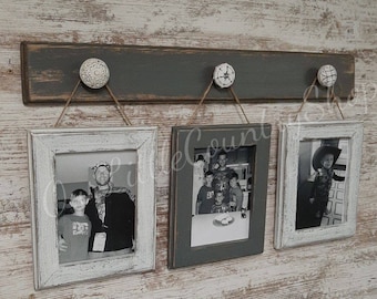 I decided to make a couple of rustic picture frames from some rough sawn pine that was cut on a friends. picture frame set etsy