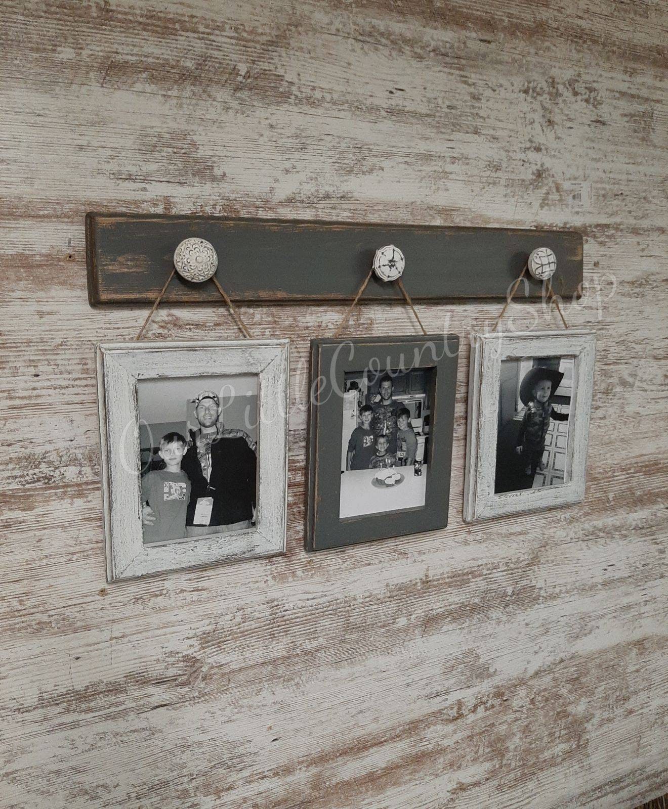 Farmhouse rustic 5X7 picture frame set, Wedding shower gift, Housewar…
