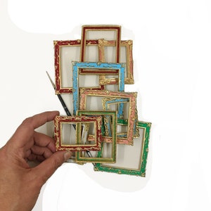 Miniature frames, hand painted