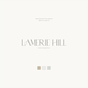 Modern Premade Serif Text Logo Design - Elegant Logo - Premade Logo - Branding - Simple Branding - Minimal Logo - Gold Foil Logo