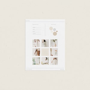 Canva Moodboard Templates - Brand Inspiration Board - DIY Branding - Canva Editable Template - Moodboard Design