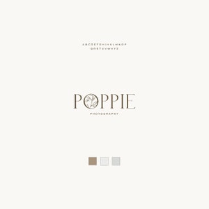 Modern Text Logo Design - Wordmark Logo - Premade Logo - Floral Logo - Simple Branding - Minimal Logo - Photography Logo - Blog Header