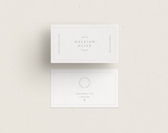 Minimal Business Card Canva Design Template • Photography Business Card Design • Modern Business Card • Contact Card