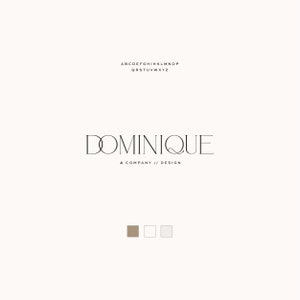 Modern Premade Serif Text Logo Design - Elegant Logo - Premade Logo - Branding - Simple Branding - Minimal Logo - Gold Foil Logo