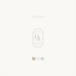 Minimal Oval Logo Design - Premade Logo - Initial Logo - Branding - Logo Design - Photography Logo - Minimal Logo - Simple Logo