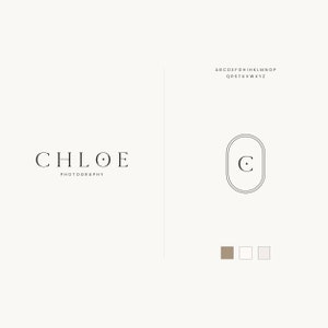 Modern Serif Text Logo Design - Wordmark Logo - Premade Logo - Branding - Simple Branding - Minimal Logo - Photography Logo - Blog Header