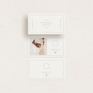 Minimal Business Card Canva Design Template • Photography Business Card Design • Modern Business Card • Contact Card