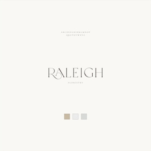 Modern Premade Serif Text Logo Design - Elegant Logo - Premade Logo - Branding - Simple Branding - Minimal Logo - Gold Foil Logo