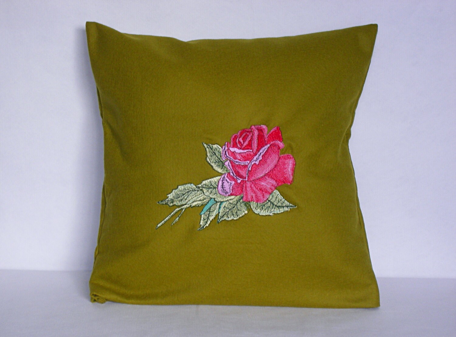 Mustard Green Pillow Cover Throw Pillow 16x16 Inch Etsy
