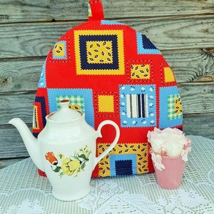 Colorful Teapot cozy, Coffee pot cozy, Free shipping, Tea pot cozy, Homewares, Gift idea, Tea pot cover, Pot cover, Coffee pot warmer