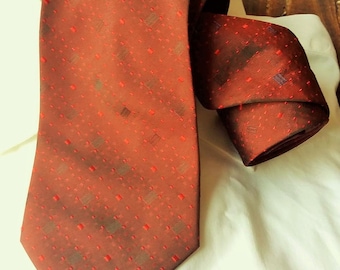 Dark Red Necktie, Vintage Tie Accessories Mens Necktie, FREE SHIPPING, Mens tie, Pattern  necktie, Ties, Vintage Mens neckties, Retro tie