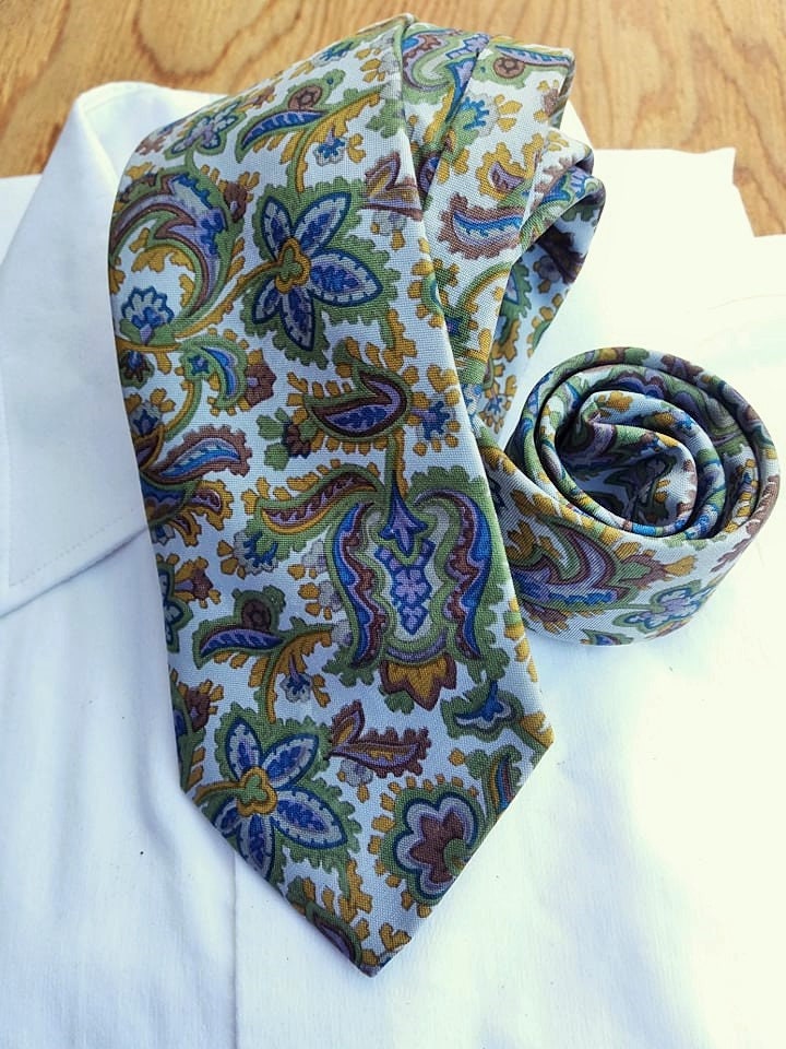 Mens Tie Abstract pattern, Free Shipping, Vintage Tie  Mens Necktie, Man Necktie