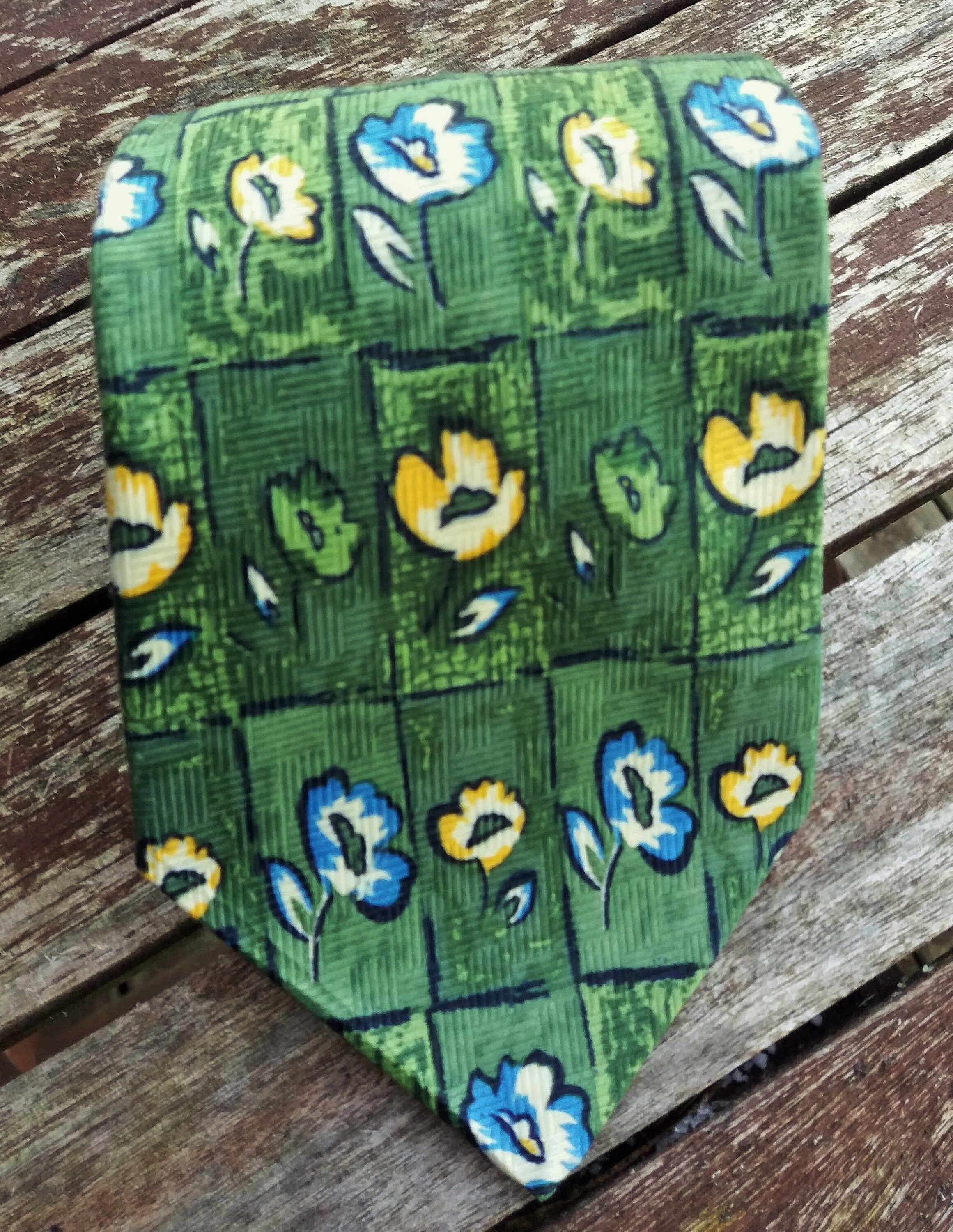 Green Tie Vintage Neckties Ties Neckties Mens Necktie Vintage Etsy