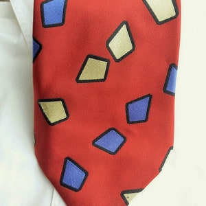 FREE SHIPPING,Red  Mens Neckties, Neckties, Ties, Vintage Tie, Neck, Tie, Mens tie, Vintage mens necktie, Retro tie