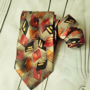 Retro colorful Tie, FREE SHIPPING, Mens Neckties, Neckties, Vintage Tie, Mens tie, Vintage mens necktie, Retro tie