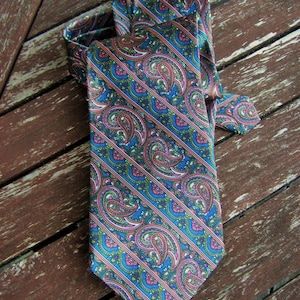 Mens Tie, Vintage Tie, Abstract pattern mens tie, Free Shipping, Silk necktie Boys neckties