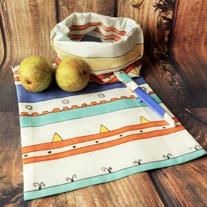 Reusable bag, Market bag, Drawstring closure, Produce bag