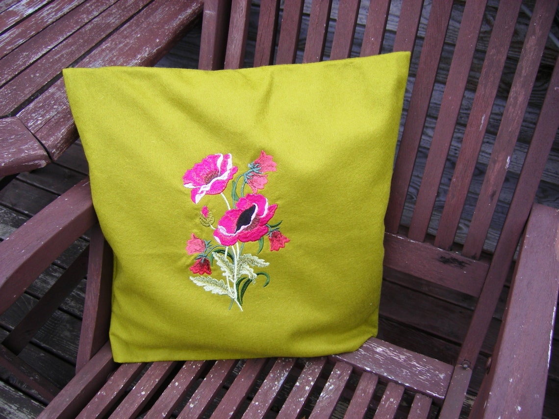 Mustard Green Pillow Cover Throw Pillow 16x16 Inch Etsy