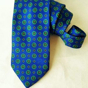 Blue tie FREE SHIPPING, Mens Neckties, Vintage Tie, Tie, Mens tie, Vintage mens necktie, Retro tie