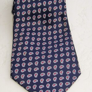 FREE SHIPPING, Mens Necktie, Vintage Tie, Mens tie, Dark blue color with pattern necktie, Gift for Him, Solid necktie