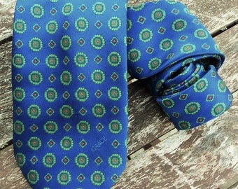 Blue tie FREE SHIPPING, Mens Neckties, Vintage Tie, Tie, Mens tie, Vintage mens necktie, Retro tie