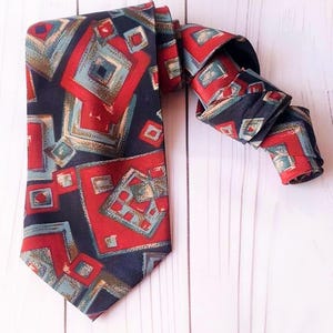 Necktie, Vintage Tie Accessories Mens Necktie, FREE SHIPPING, Mens tie, Pattern  necktie, Ties, Vintage Mens neckties, Retro tie