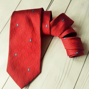 Dark red Vintage Necktie, Neckties Tie Accessories Mens Necktie, FREE SHIPPING, Mens tie, Ties, Vintage Mens neckties, Retro tie