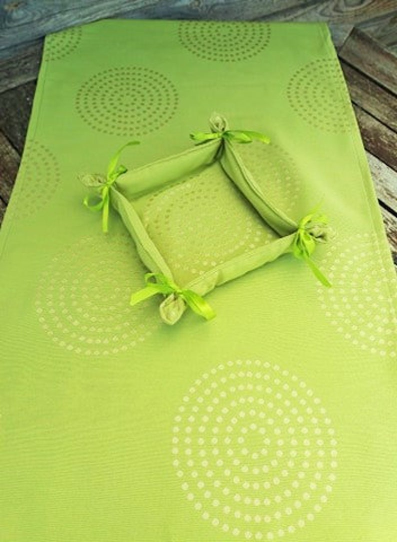 Green Table Runner Centerpiece Table Linens Linen Home Etsy