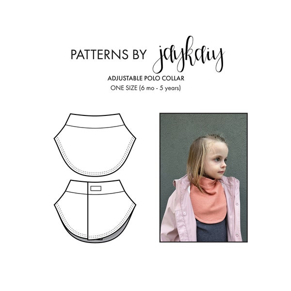 Kids Neck Warmer sewing Pattern - Winter Scarf - Kids Collar - Kids Scarf - Adjustable ONE SIZE - Beginner Friendly Pattern